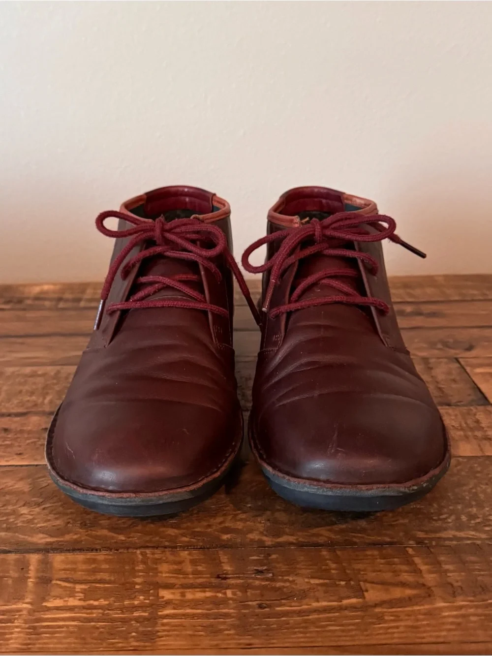 Pikolinos Santiago Men's Leather Chukka Boots Olmo Garnet Brown/Red EU 44 US 11